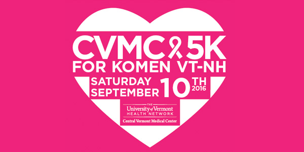 CVMC 5K for Komen VT-NH logo