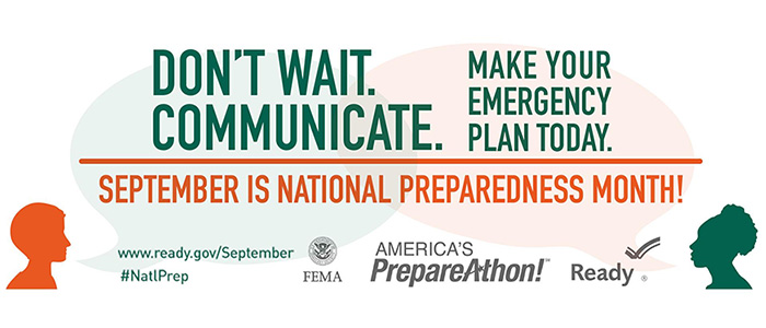 National PrepareAthon! Day - Don’t Wait. Communicate. Make Your Emergency Plan Today!