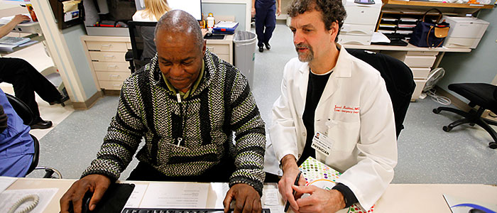CVMC physician Javad Mashkuri and WCMHS Emergency Services Coordinator Gary Gordon