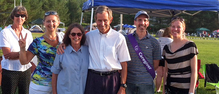 Dr. Valentine and his collegues at the Relay for Life in 2012
