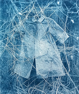 Cyanotype of Blue Coat by Linda Bryan