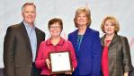 CVMC Patient Navigator Theresa Lever receives the prestigious American Cancer Society Lane W. Adams Quality of Life Award